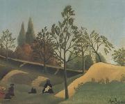 Henri Rousseau View of the Fortifications USA oil painting artist